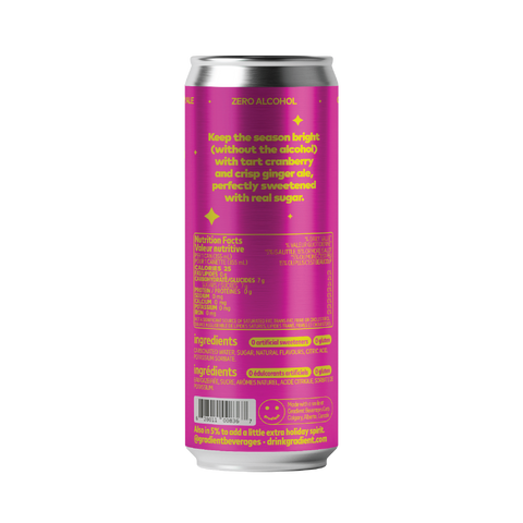 0% - Cranberry Ginger Ale 4-pack