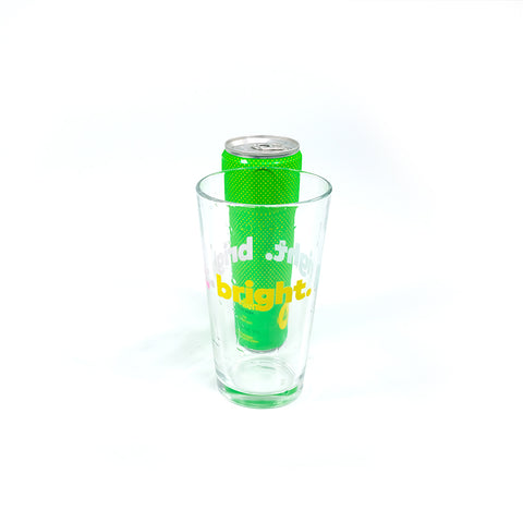 bright pint glass
