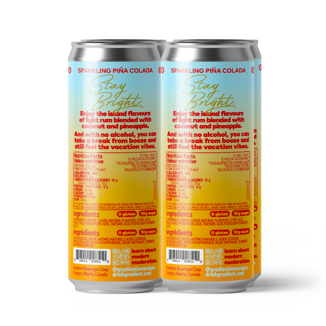 0% Single Flavour Non-Alcoholic 4-packs – Gradient Beverages