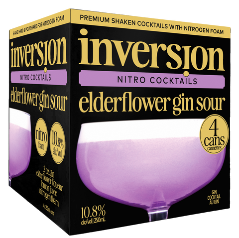 Inversion Nitro Elderflower Gin Sour 4-Pack