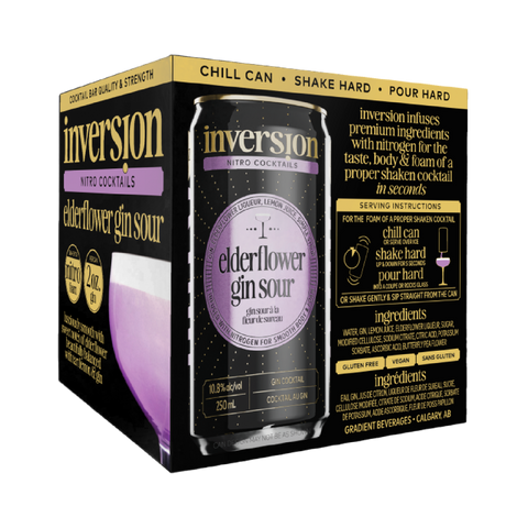 Inversion Nitro Elderflower Gin Sour 4-Pack