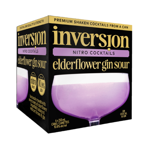 Inversion Nitro Elderflower Gin Sour 4-Pack